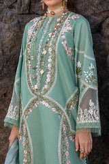 Saira Shakira Unstitched 3 Piece Luxury Lawn Suit-Winds of Eden Jade