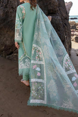 Saira Shakira Unstitched 3 Piece Luxury Lawn Suit-Winds of Eden Jade
