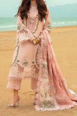 Saira Shakira Unstitched 3 Piece Luxury Lawn Suit-Winds of Eden Rose
