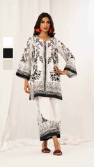 Brandlo PK Black & White Floral Printed 2-Piece Suit Y 114