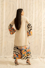 Brandlo PK Light Beige Tie-Dye Print 2- cordset ( Y-97 )