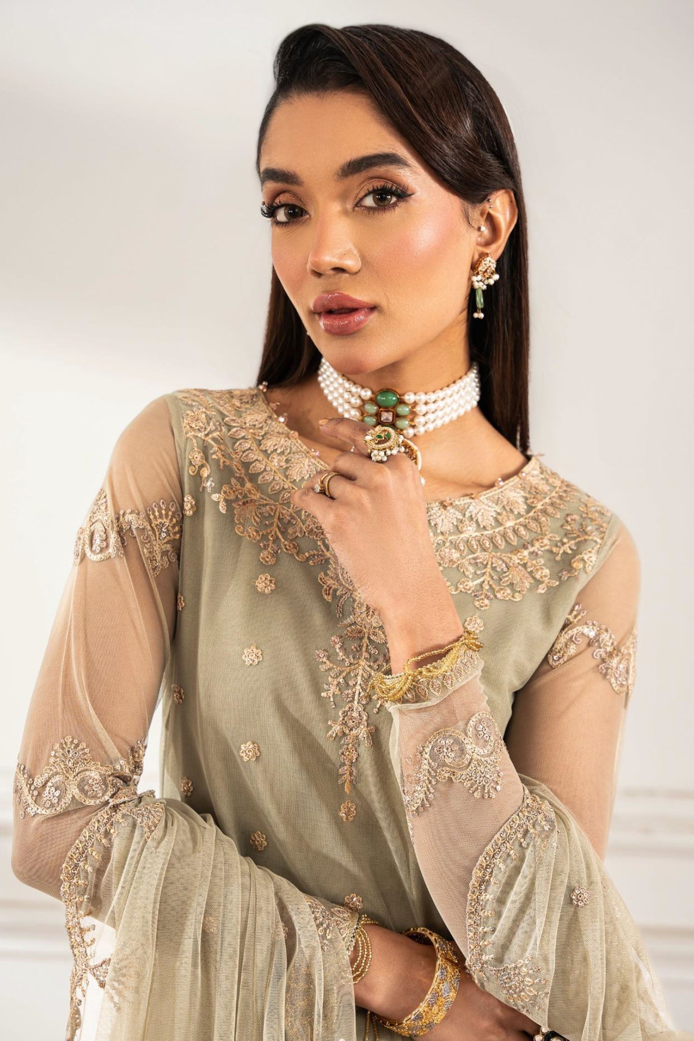 Heer By Zarif Unstitched 3 Piece Formals Collection'2025-Z-01-Leila
