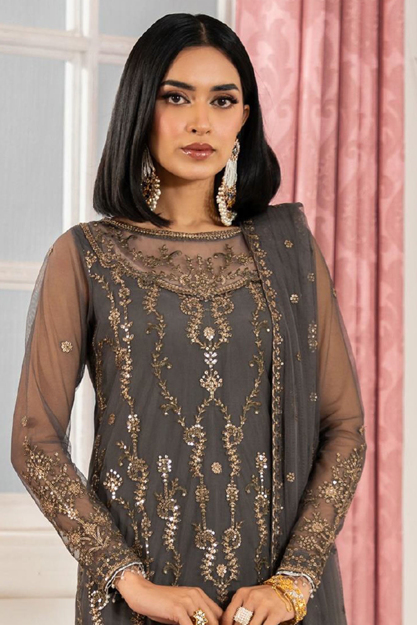 Heer By Zarif Unstitched 3 Piece Formals Collection'2025-Z-04-Soraya
