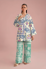 Stitching Cotton Unstitched 2 Piece Printed Lawn Suit-WPLU-01