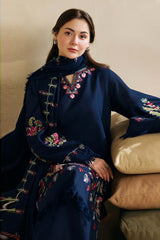Coco by Zara Shahjahan Unstitched 3 Piece Winter Suit-ZW-01-B