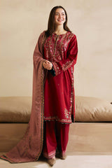 Coco by Zara Shahjahan Unstitched 3 Piece Winter Suit-ZW-02-B