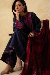 Coco by Zara Shahjahan Unstitched 3 Piece Winter Suit-ZW-04-B