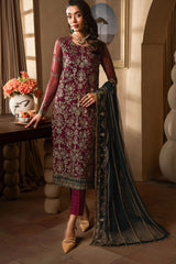 Emirah By Zarif Unstitched 3 Piece Luxury Formals Suit-ZEF 08 HAYAL
