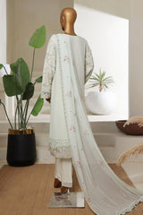Bin Saeed Stitched 3 Piece Luxury Emb Chiffon Suit-ZEFC-2152-Sky