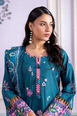 Zellbury Unstitched 3 Piece Lawn Suit-WUC25E30214