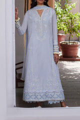 Zaha Unstitched 3 Piece Emb Festive Lawn Suit-ZF-01-Mira