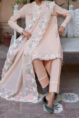 Zaha Unstitched 3 Piece Emb Festive Lawn Suit-ZF-06-Shams