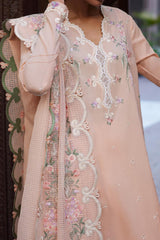Zaha Unstitched 3 Piece Emb Festive Lawn Suit-ZF-06-Shams