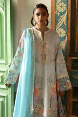 Nagina By Zaha Unstitched 3 Piece Festive Lawn Suit-ZF-25-03-Shehrbano