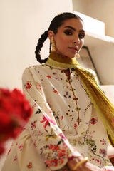 Nagina By Zaha Unstitched 3 Piece Festive Lawn Suit-ZF-25-10-Chandni