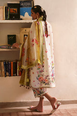 Nagina By Zaha Unstitched 3 Piece Festive Lawn Suit-ZF-25-10-Chandni