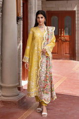 Zaha Unstitched 3 Piece Festive Lawn Suit-ZF23-01
