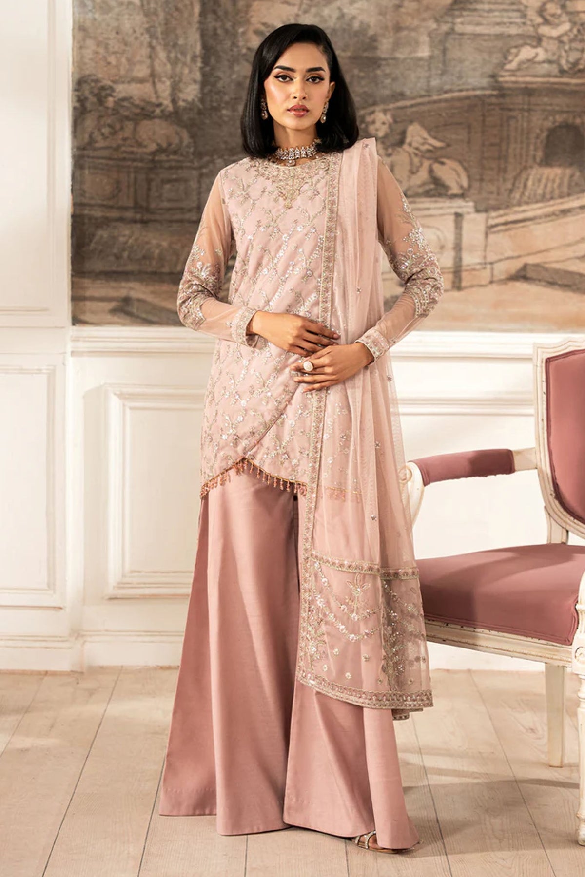 Zarif Unstitched 3 Piece Luxury Formal Edit Collection-ZFE-03-Vivian