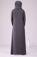 Bustangi Grey Abaya