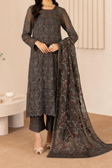 Thread Works By Zarif Unstitched 3 Piece Emb Chiffon Edit Collection'2024-ZL-01-Fahima