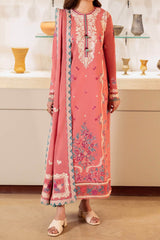 Zaha Unstitched 3 Piece Printed & Emb Lawn Suit-ZL-02-B-Larmina