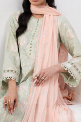 Zarif Unstitched 3 Piece Printed & Emb Eid Edit Lawn Collection'2024-ZL-03-Sephora