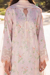 Zaha Unstitched 3 Piece Printed & Emb Lawn Suit-ZL-04-A-Asema