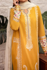 Zaha Unstitched 3 Piece Printed & Emb Lawn Suit-ZL-06-A-Ferya