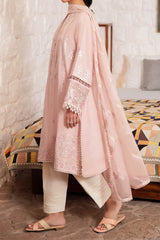 Zaha Unstitched 3 Piece Printed & Emb Lawn Suit-ZL-07-A-Zenel