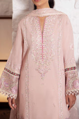 Zaha Unstitched 3 Piece Printed & Emb Lawn Suit-ZL-07-A-Zenel