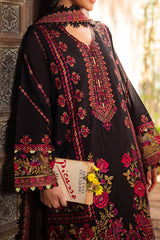 Zaha Unstitched 3 Piece Printed & Emb Lawn Suit-ZL-08-B-Zel