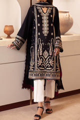 Zaha Unstitched 3 Piece Printed & Emb Lawn Suit-ZL-09-B-Elania