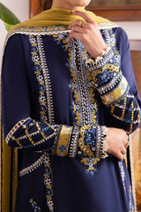 Zaha Unstitched 3 Piece Printed & Emb Lawn Suit-ZL-11-A-Vejah