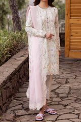 Zaha Unstitched 3 Piece Printed & Emb Lawn Suit-ZL-12-B-Leyla