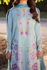 Zaha Unstitched 3 Piece Printed & Emb Lawn Suit-ZL-14-B-Gizem