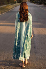 Zaha Unstitched 3 Piece Printed & Emb Lawn Suit-ZL-14-B-Gizem