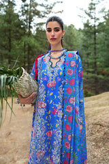 Neelum by Zaha Unstitched 3 Piece Lawn Suit-ZL25-01 B-Zayana