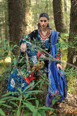 Neelum by Zaha Unstitched 3 Piece Lawn Suit-ZL25-03 A-Black Solana