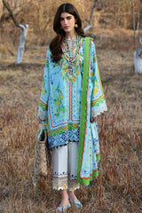 Neelum by Zaha Unstitched 3 Piece Lawn Suit-ZL25-04 B-Dahlia