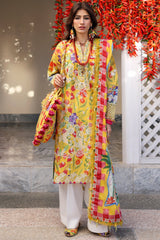 Neelum by Zaha Unstitched 3 Piece Lawn Suit-ZL25-08 A-Zaraah
