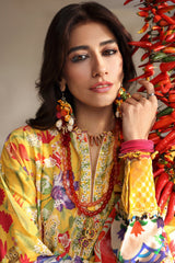 Neelum by Zaha Unstitched 3 Piece Lawn Suit-ZL25-08 A-Zaraah