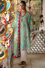 Neelum by Zaha Unstitched 3 Piece Lawn Suit-ZL25-08 B-Zaraah