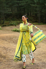 Neelum by Zaha Unstitched 3 Piece Lawn Suit-ZL25-10 B-Elaya