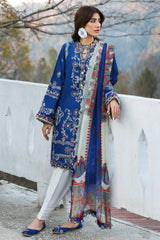 Neelum by Zaha Unstitched 3 Piece Lawn Suit-ZL25-15 B-Maya