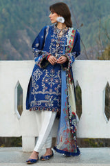 Neelum by Zaha Unstitched 3 Piece Lawn Suit-ZL25-15 B-Maya