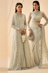 Riwayat By Zarif Unstitched 3 Piece Luxury Formals Suit-ZRF-RC-01-ATASH