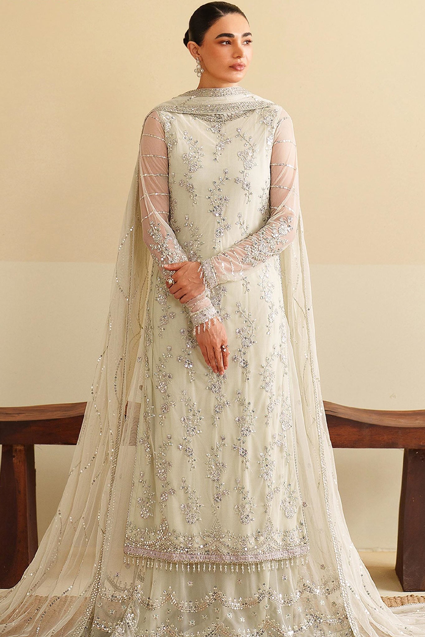 Roohi By Zarif Unstitched 3 Piece Formal Edit Collection'2025-ZRF-RFE-02-LEEMAH
