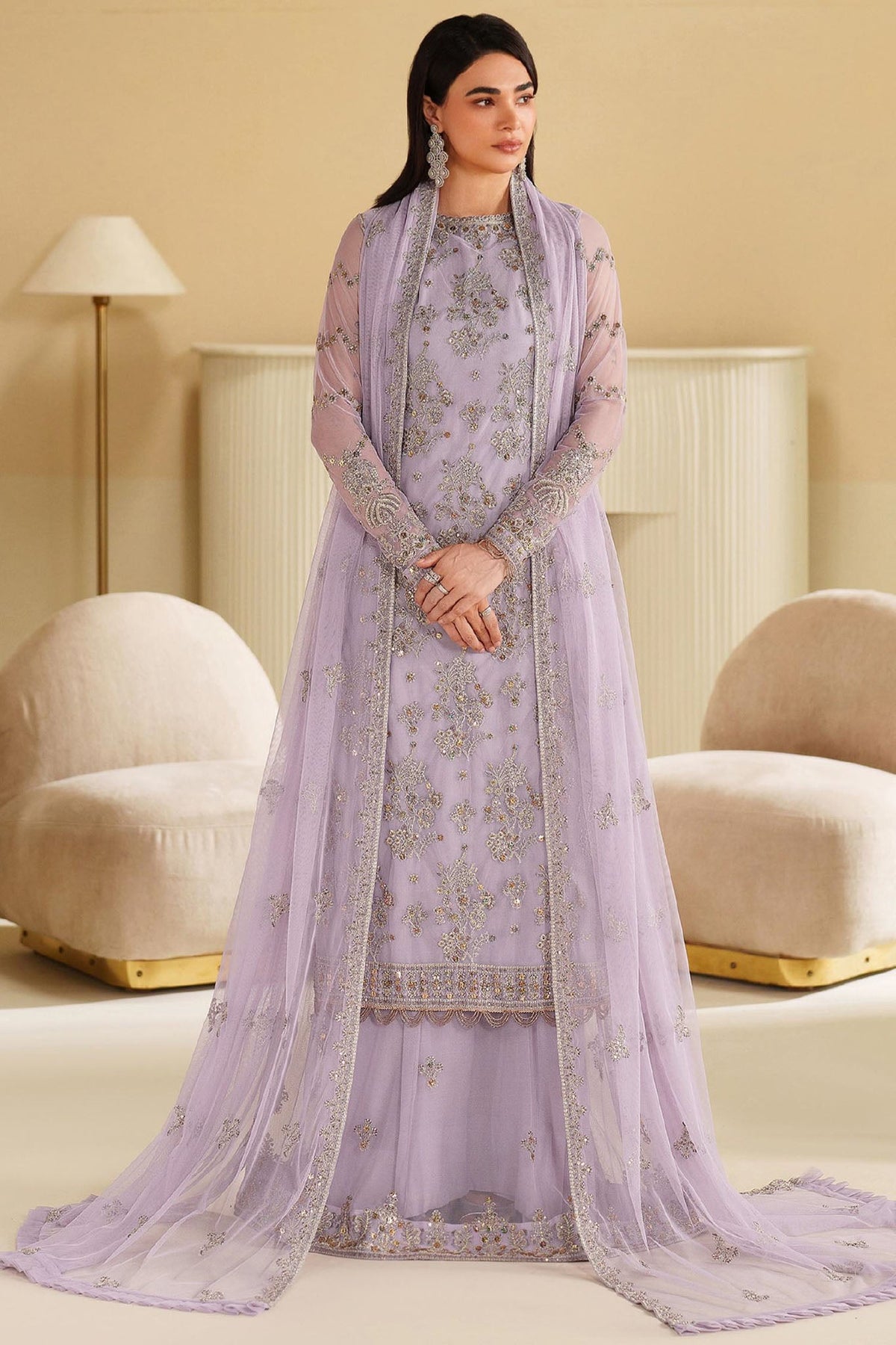 Roohi By Zarif Unstitched 3 Piece Formal Edit Collection'2025-ZRF-RFE-04-SIRHA