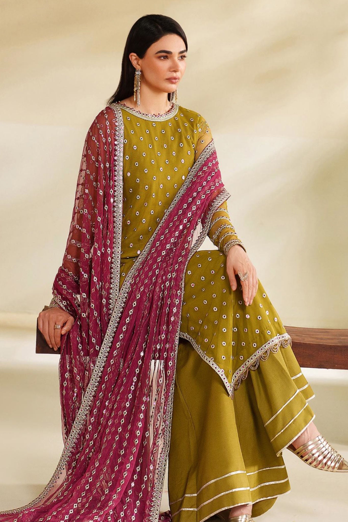 Roohi By Zarif Unstitched 3 Piece Formal Edit Collection'2025-ZRF-RFE-05-JANEER