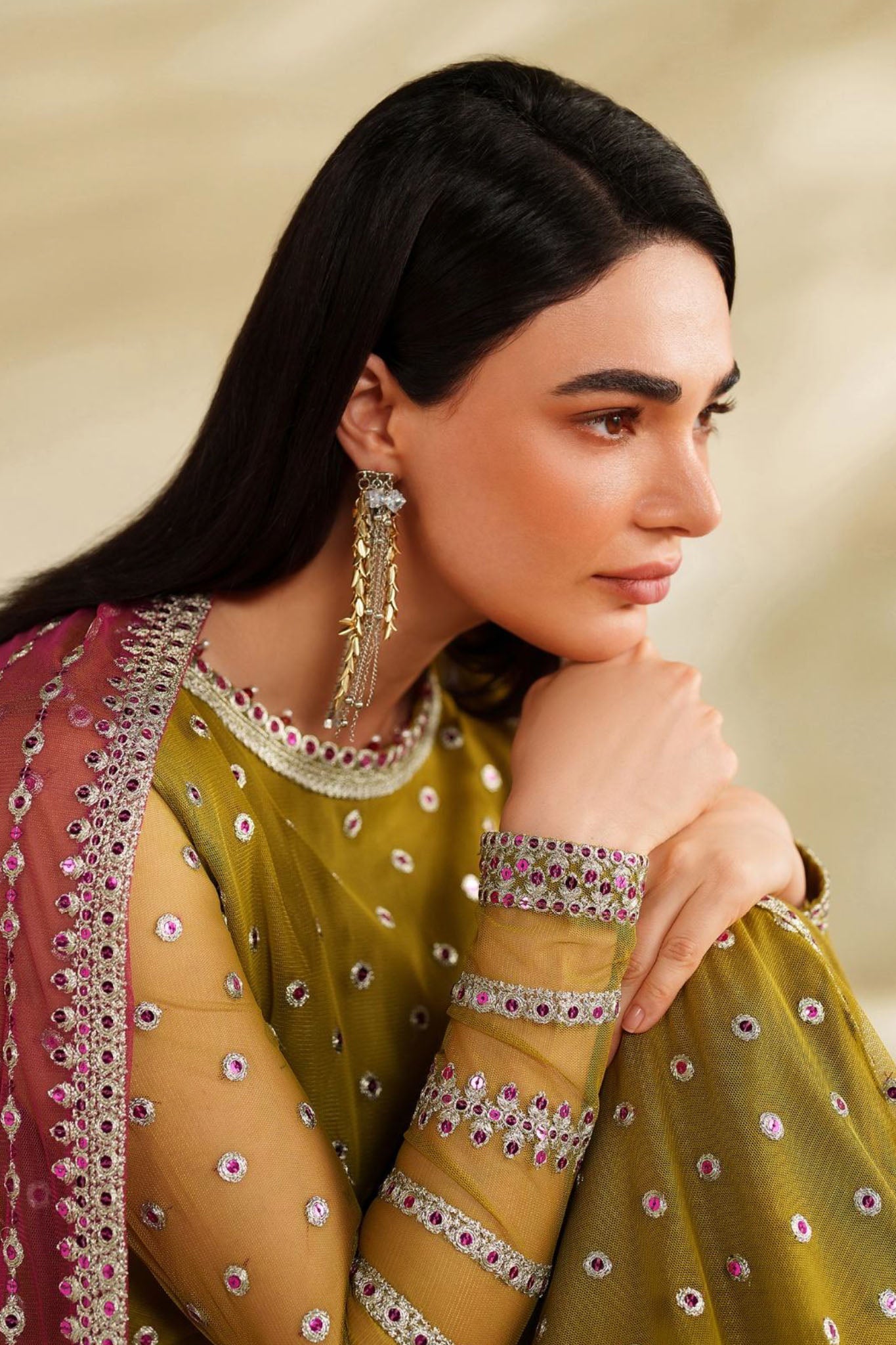 Roohi By Zarif Unstitched 3 Piece Formal Edit Collection'2025-ZRF-RFE-05-JANEER